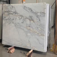 Calacatta Borghni Honed stone sample